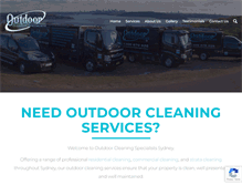 Tablet Screenshot of outdoorcleaningspecialists.com.au